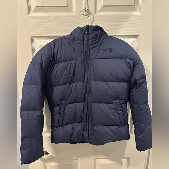The North Face Kids Navy Puffer Jacket - Picture 1 of 6